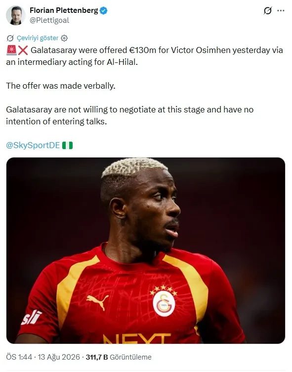 TRANSFER HABERİ: Victor Osimhen için Galatasaray'a inanılmaz teklif! Alman basını duyurdu 6 transfer haberi victor osimhen icin galatasaraya inanilmaz teklif alman basini duyurdu 4 VCnHKInw