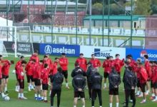 a milli futbol takimi belcika macinin hazirliklarini tamamladi MHvUKTfT