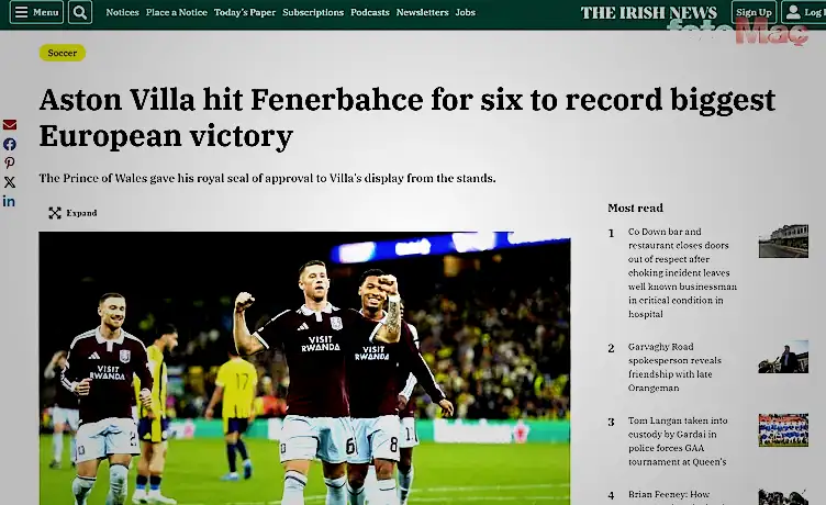aston villa fenerbahce maci sonrasi dis basinda flas manset 9 yP9liIiM