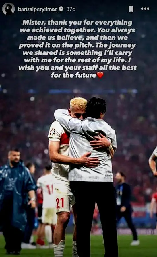 Barış Alper'den Montella'ya veda mesajı! 2 baris alperden montellaya veda mesaji 0 wRlYRJE2
