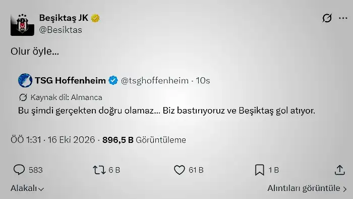 Beşiktaş'tan Hoffenheim'a gece yarısı olay cevap! Taraftar yorum yağmuruna tuttu 5 besiktastan hoffenheima gece yarisi olay cevap taraftar yorum yagmuruna tuttu 3 AOBQR887