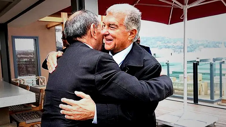 Dursun Özbek, Joan Laporta'yı Galatasaray Adası'nda ağırladı 2 dursun ozbek joan laportayi galatasaray adasinda agirladi 0 W8BBbhsz