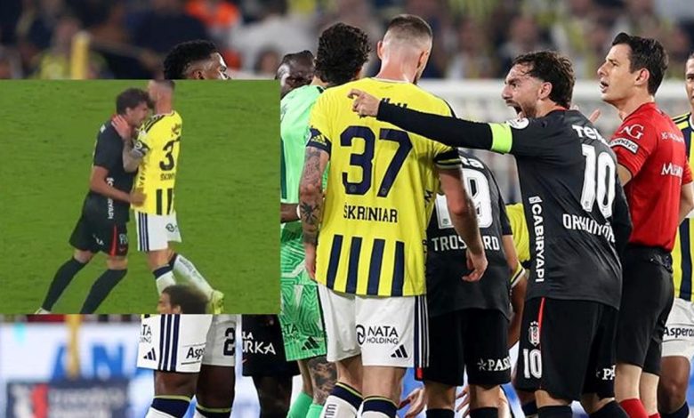 fenerbahce besiktas derbisinde gergin anlar vlahovic ve skriniar arasinda tansiyon yukseldi W6iNzSsL