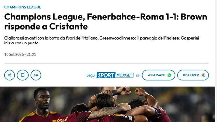 Fenerbahçe - Roma maçı İtalyan medyasında! 'Ambiyans işi zorlaştırdı' | 'Svilar'a teşekkür edilmeli' 9 fenerbahce roma maci italyan medyasinda ambiyans isi zorlastirdi svilara tesekkur edilmeli 7 pcnyhGWR