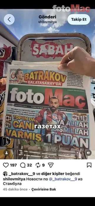 Galatasaray 10 numarasına kavuşuyor! Batrakov transfer ateşini yaktı 11 galatasaray 10 numarasina kavusuyor batrakov transfer atesini yakti 9 WyHBL2Av