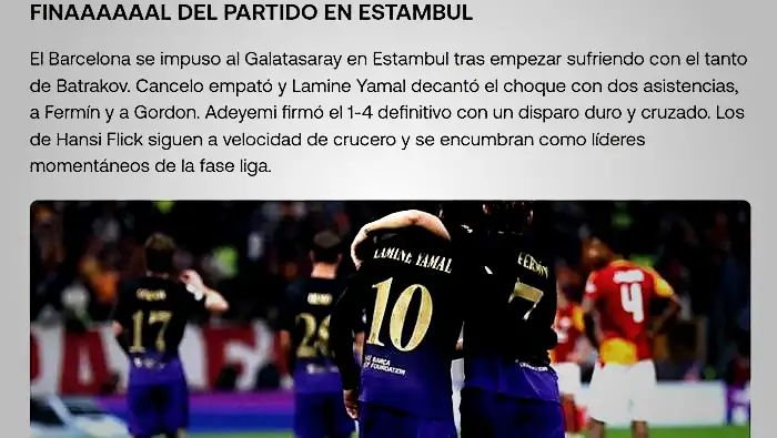Galatasaray - Barcelona maçı dünya basınında gündem oldu! 'Türk cehenneminde mükemmel gösteri' | Yamal'a övgü yağdırdılar 12 galatasaray barcelona maci dunya basininda gundem oldu turk cehenneminde mukemmel gosteri yamala RfzjjDOj