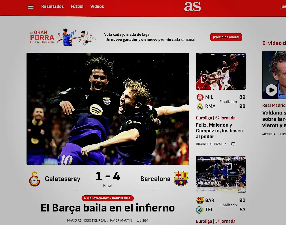 Galatasaray-Barcelona maçı sonrası dış basında flaş manşet! 7 galatasaray barcelona maci sonrasi dis basinda flas manset 5 urcN3Uuy