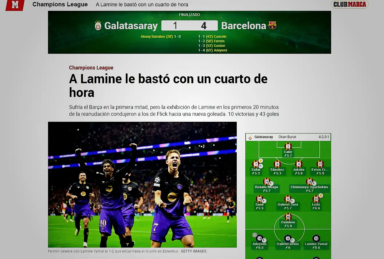 Galatasaray-Barcelona maçı sonrası dış basında flaş manşet! 11 galatasaray barcelona maci sonrasi dis basinda flas manset 9 LMDsKZvU