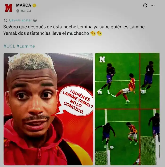 galatasaray barcelona macinin akabinde lamine yamalin leminaya yansisi olay oldu 1 GOeN8Fek