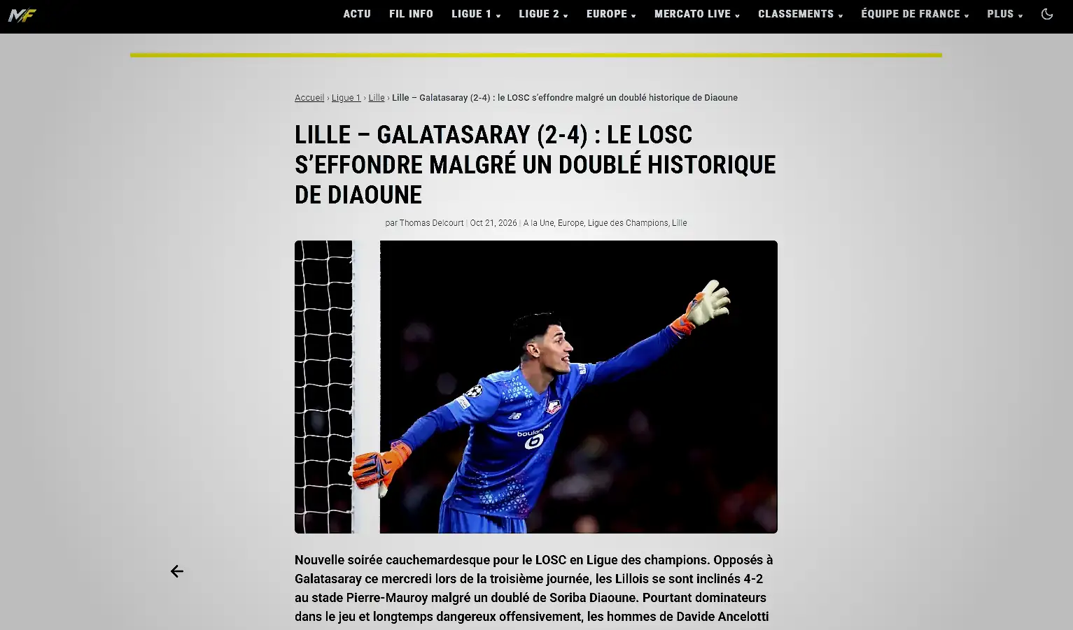 galatasarayin lille zaferi sonrasi flas manset 3 B9Z4dch1
