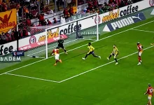 ismail jakobs kafa vurusunda direge takildi iI3ELQwR