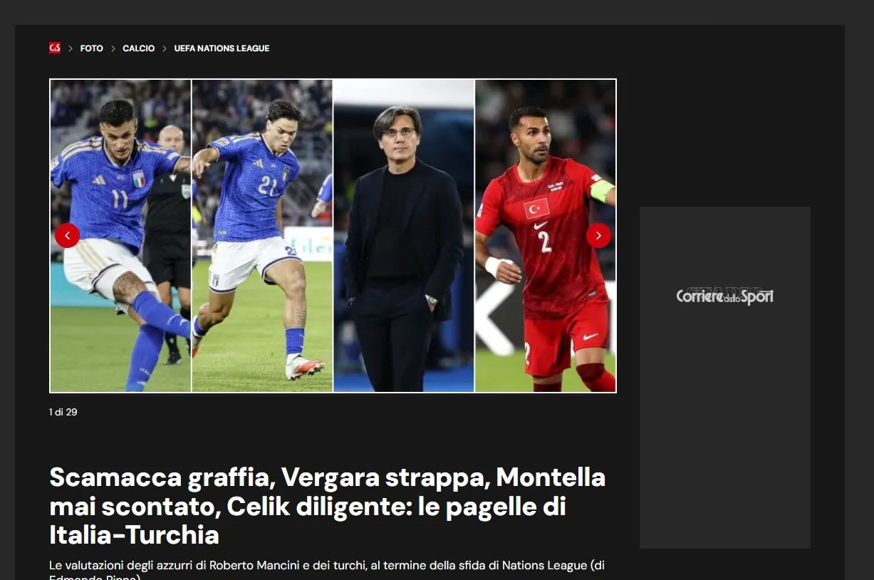İtalyan basını ulusal maçı manşetlere taşıdı! "Montella'yı güç durumda bıraktı" 11 italyan basini ulusal maci mansetlere tasidi montellayi guc durumda birakti 9 qM3EDd5G