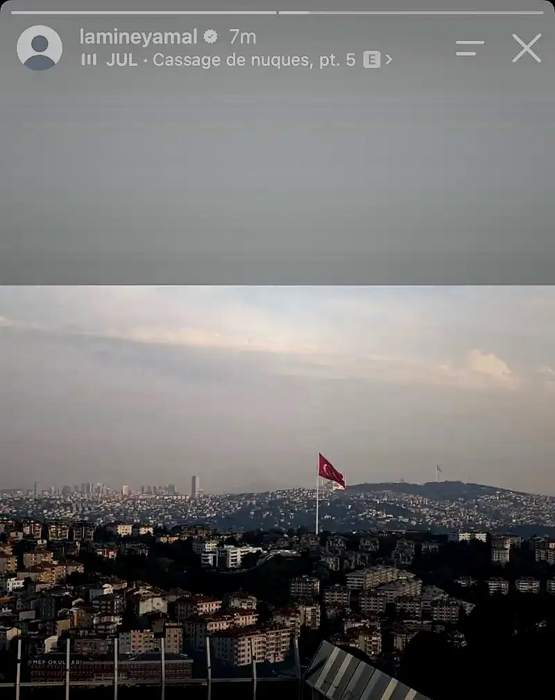 Lamine Yamal'dan İstanbul paylaşımı! 2 lamine yamaldan istanbul paylasimi 0 HnPgT2bi