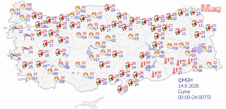 Meteoroloji'den 15 ile uyarı! Bugün ve yarın hava nasıl olacak? 3 meteorolojiden 15 ile uyari bugun ve yarin hava nasil olacak 1 dE7JVG2T