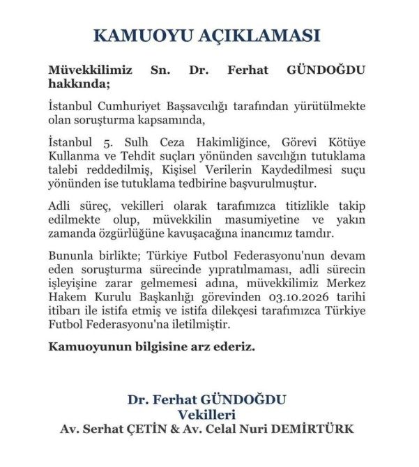MHK Başkanı Ferhat Gündoğdu istifa etti! 2 mhk baskani ferhat gundogdu istifa etti 0 mjIIMy9A