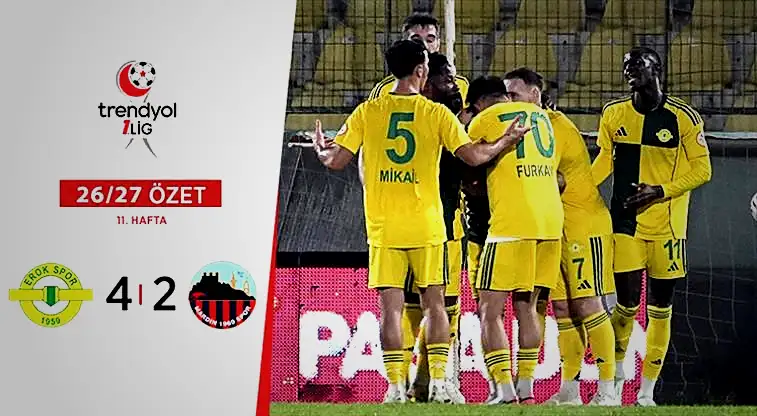 ozet 6 gollu macta kazanan turka esenler erokspor PT8irjRV