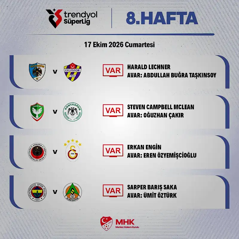 trendyol super ligde 17 ekim maclarinin var hakemleri belirli oldu 0 5ugssI6Z